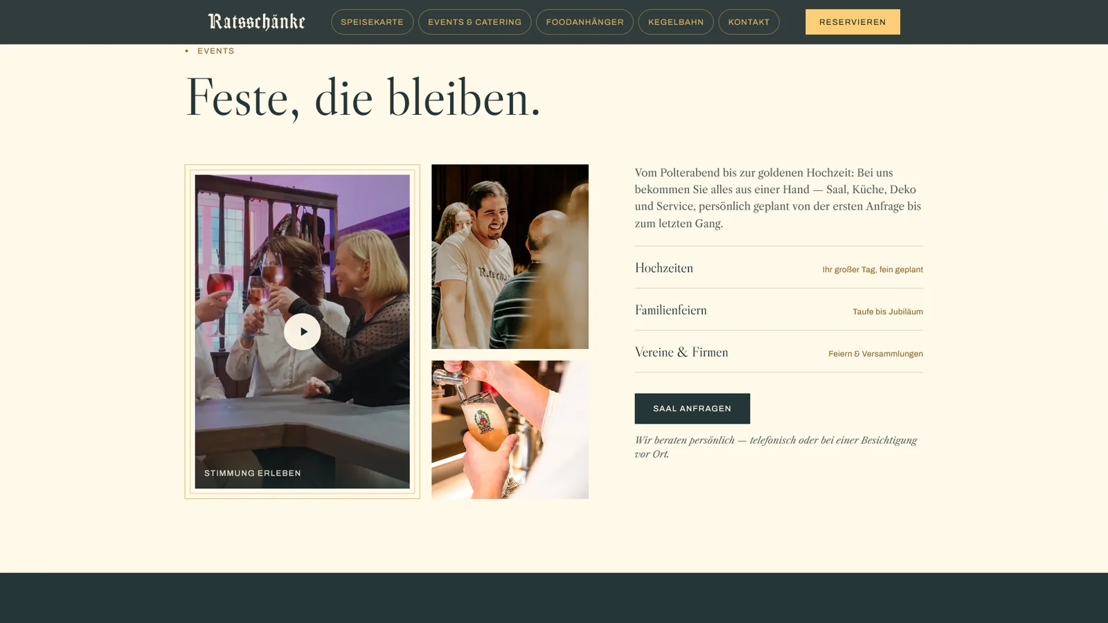 Startseite von Ratsschänke Laer